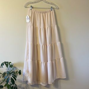 NWT Altar’s State — Angela Tiered Maxi Skirt